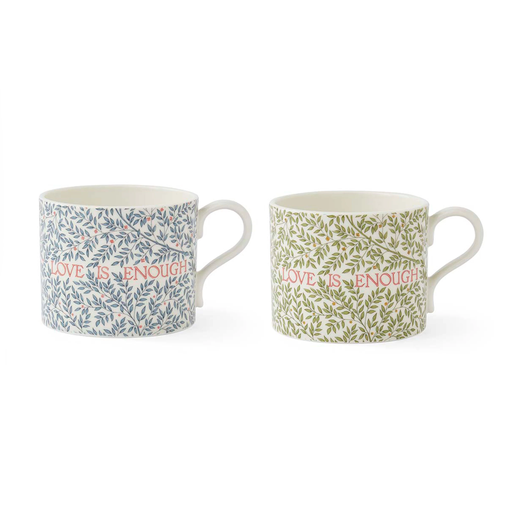 Spode William Morris & Co Mugg 2-pack Love Is Enough - Kaffekoppar Porslin Multi