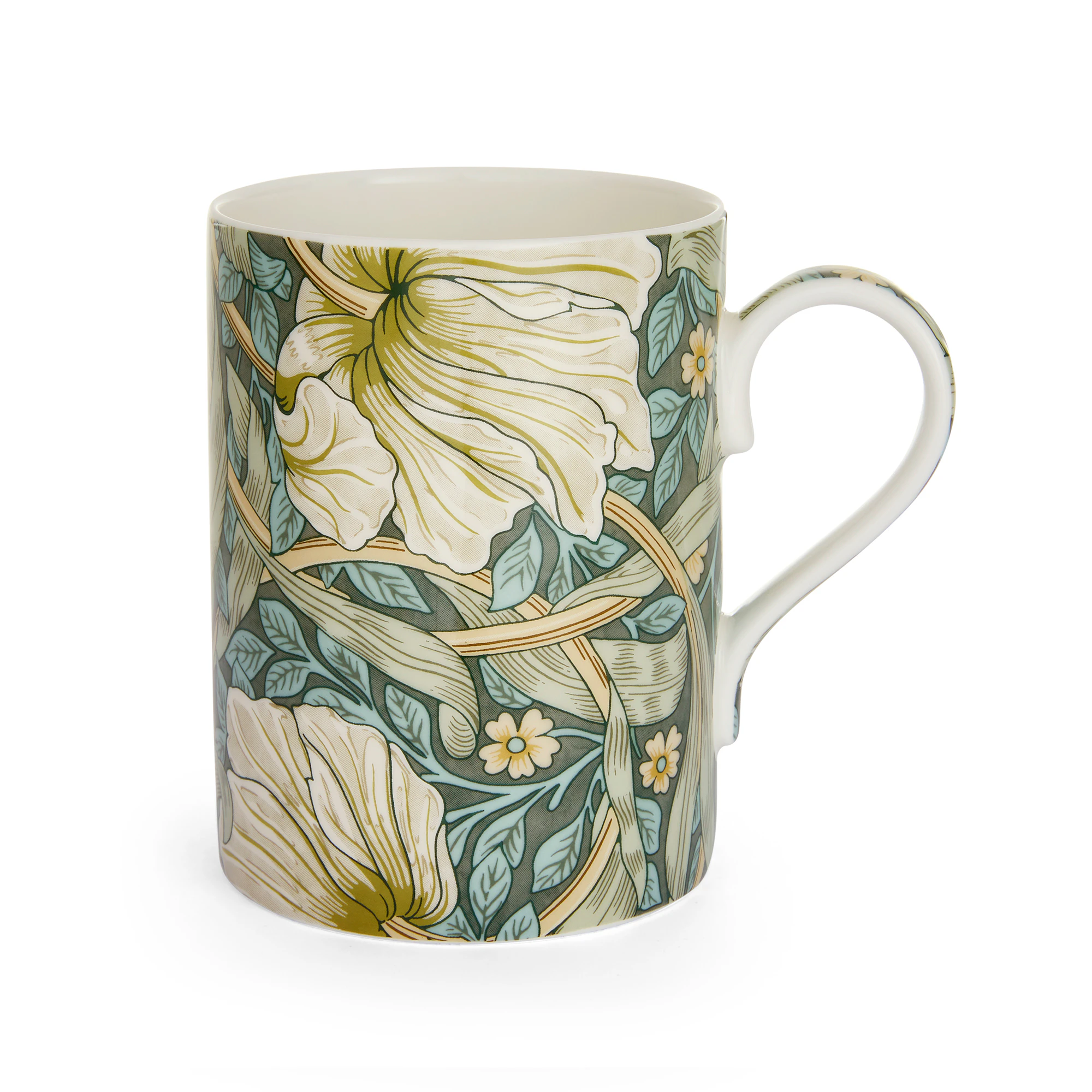 Spode William Morris & Co Mugg Pimpernel/privet - Kaffekoppar Benporslin Grön