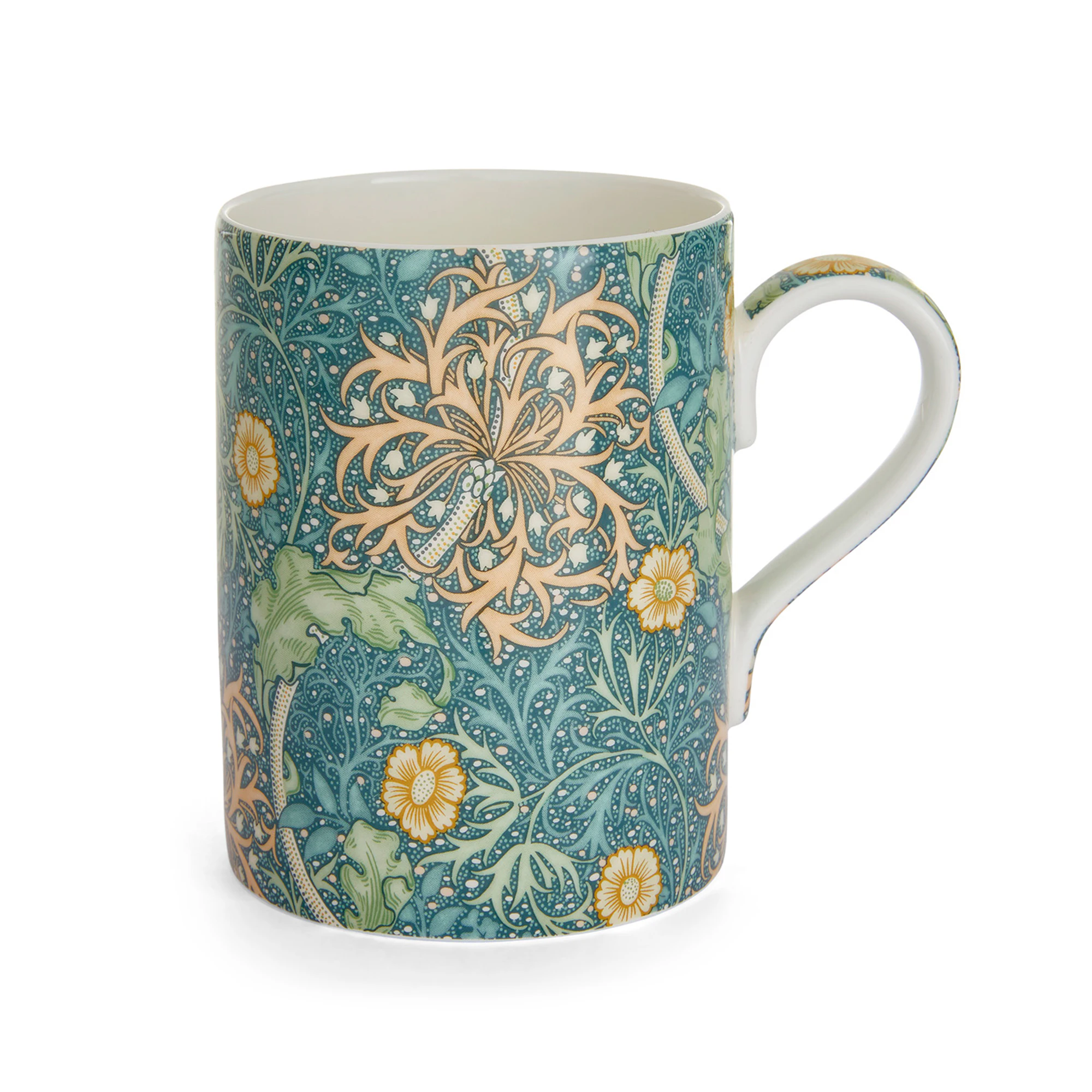 Spode William Morris & Co Mugg Seaweed/seaglass - Kaffekoppar Benporslin Grön