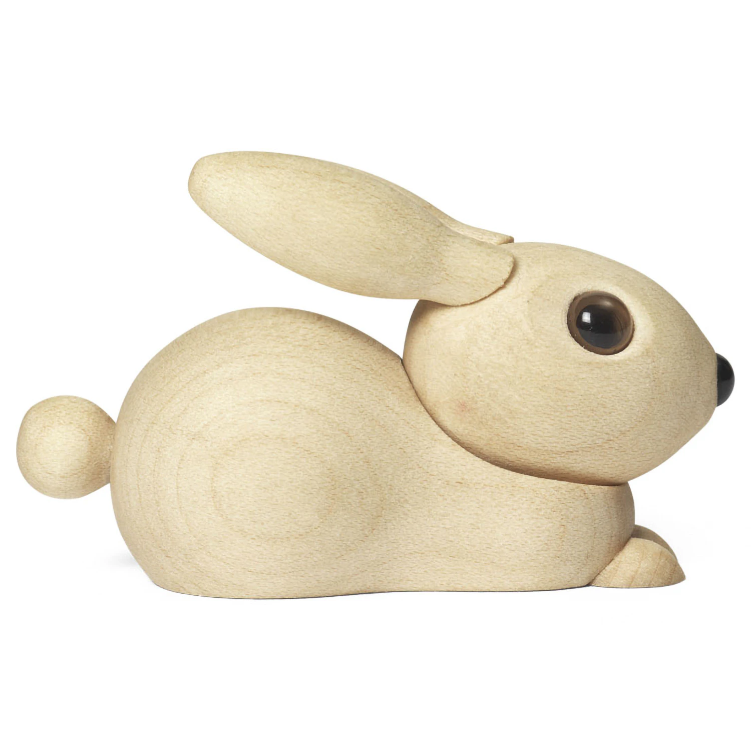 Spring Copenhagen Bell Baby Rabbit Träfigur 3,5 Cm - Träfigurer Lönn Natural