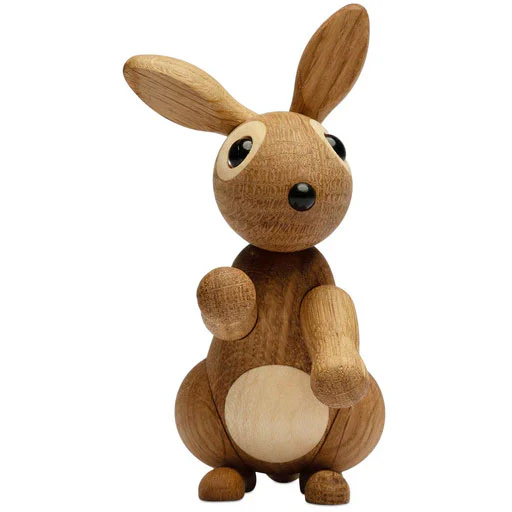 Spring Copenhagen Bounce Träfigur Kanin - Träfigurer Ek Natur