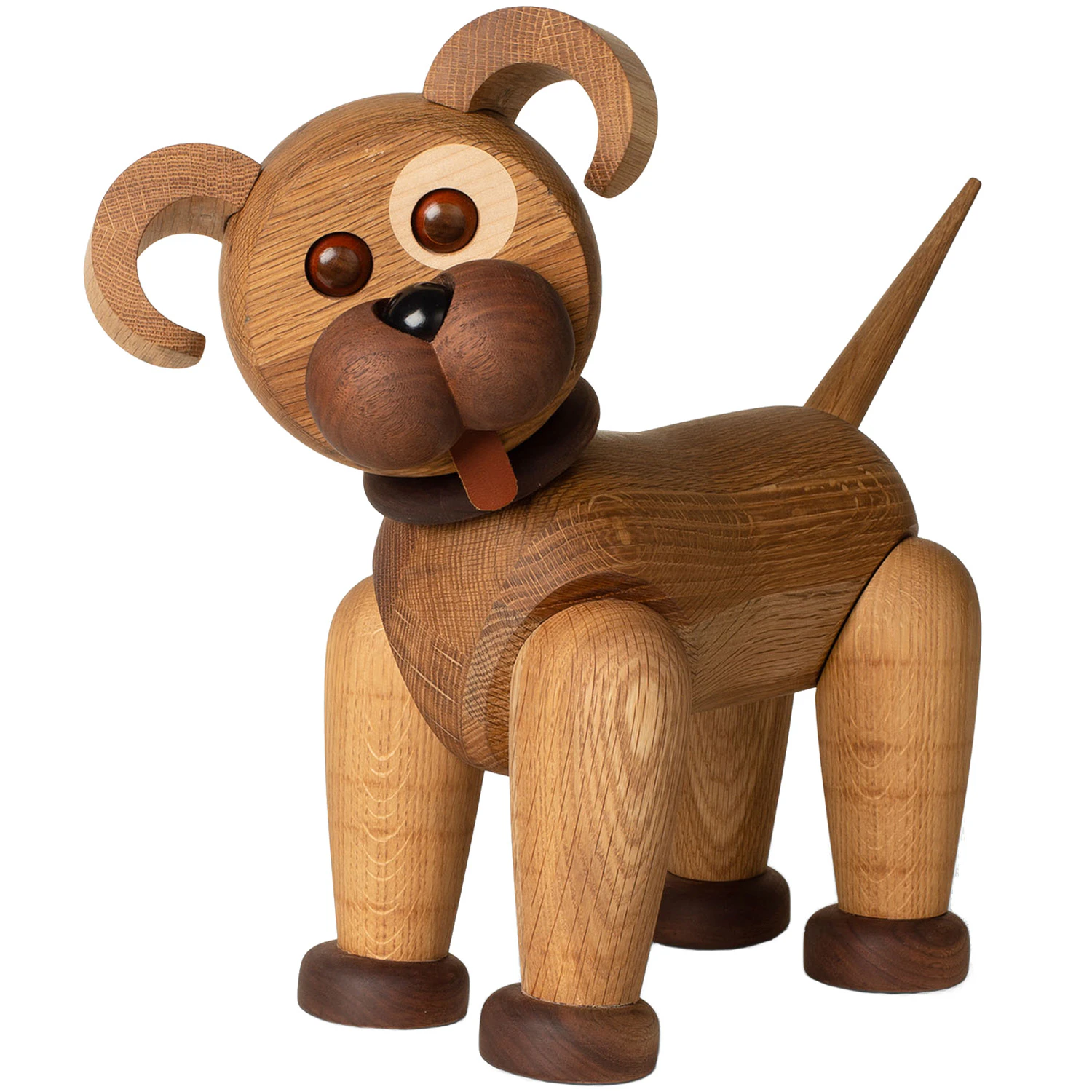 Spring Copenhagen Big Happy Dog Träfigur 38 Cm - Träfigurer Ek