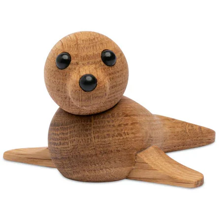 Spring Copenhagen Mini Träfigur Säl - Träfigurer Ek Natur