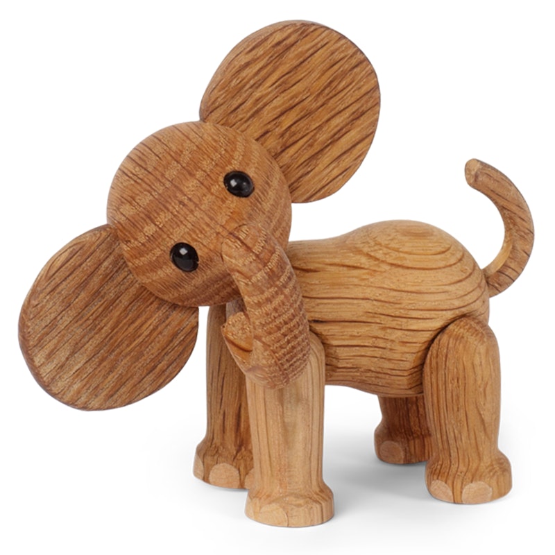 Ella Baby Elephant Träfigur, 9 cm