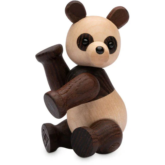 Spring Copenhagen Pixi Panda Träfigur - Träfigurer Lönn Brun