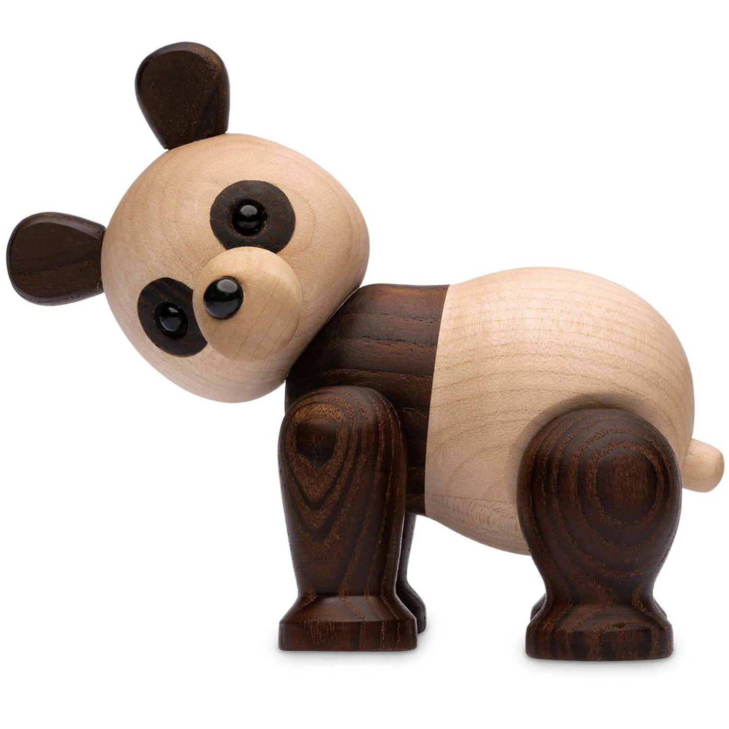 Spring Copenhagen Polly Panda Träfigur 14 Cm - Träfigurer Lönn Svart