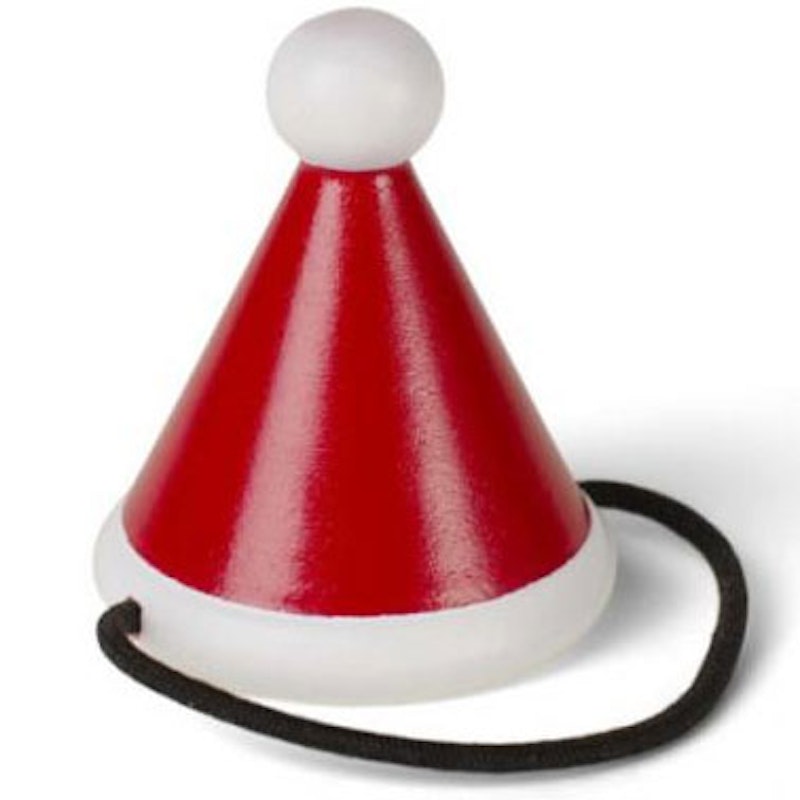 Santa hat Träfigur