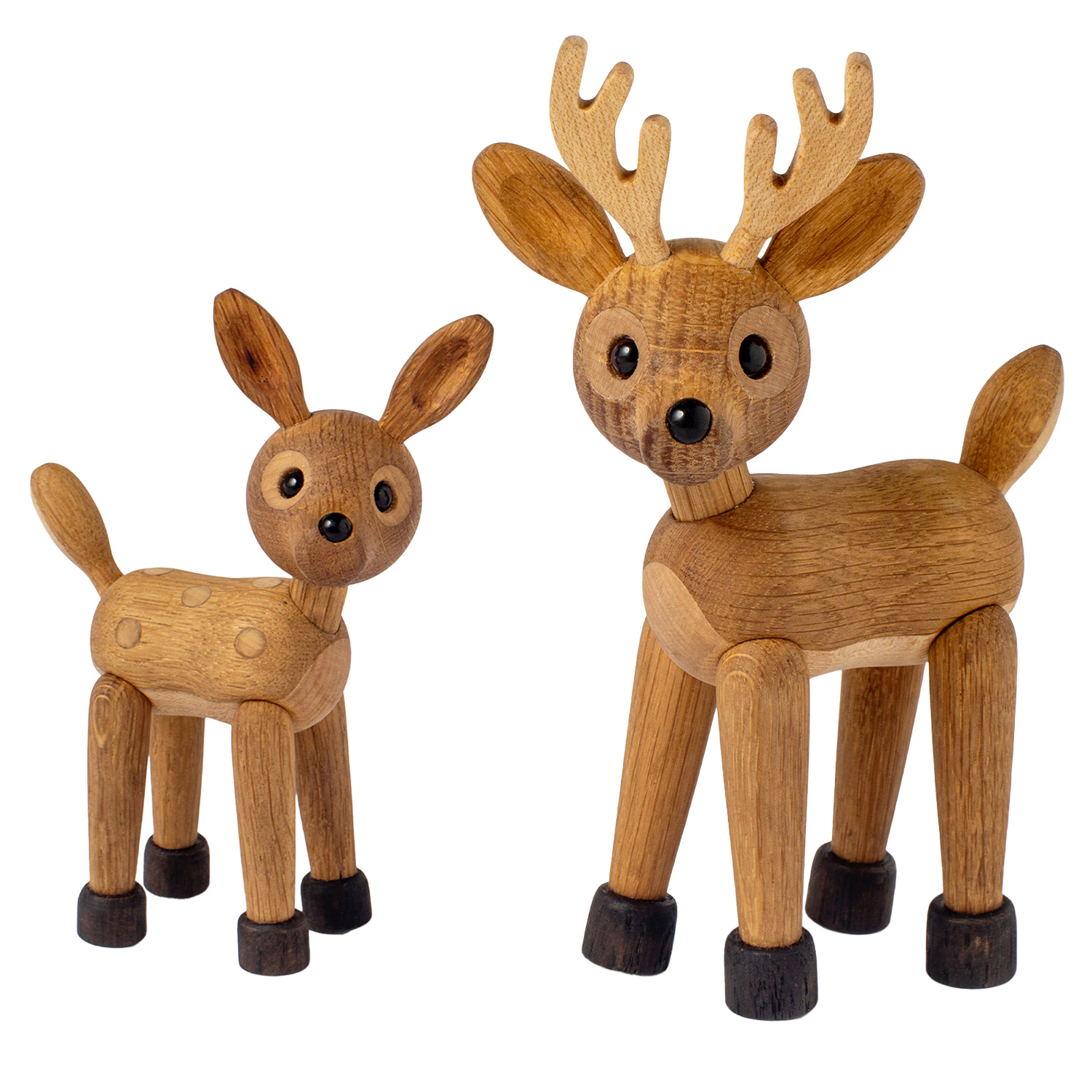 Spring Copenhagen Spirit Deer Set Med Träfigurer - Träfigurer Ek