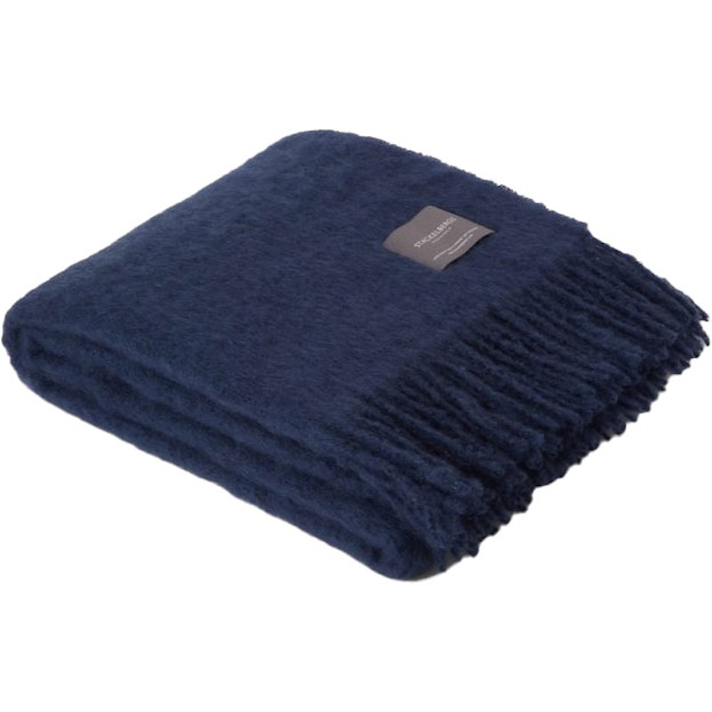 Mohair Filt Rullad Frans 130x170 cm, Denim Blue