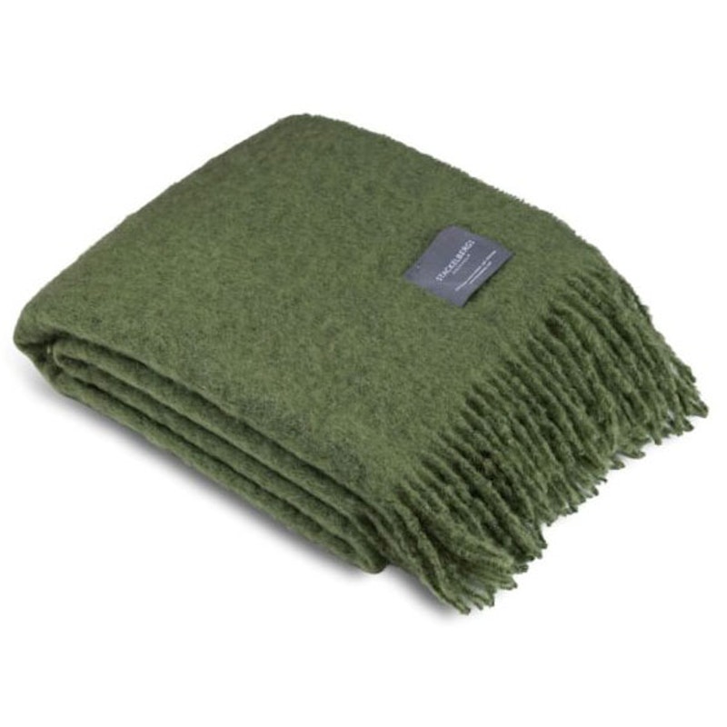 Mohair Filt Rullad Frans 130x170 cm, Cedar Green