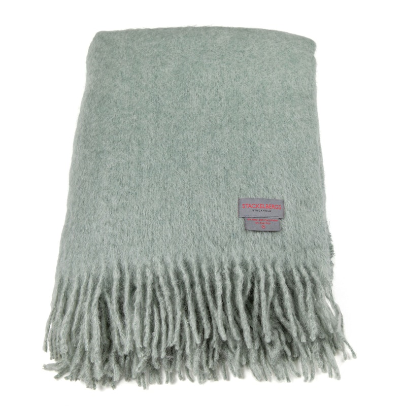Mohair Pläd 130x170 cm, Grön
