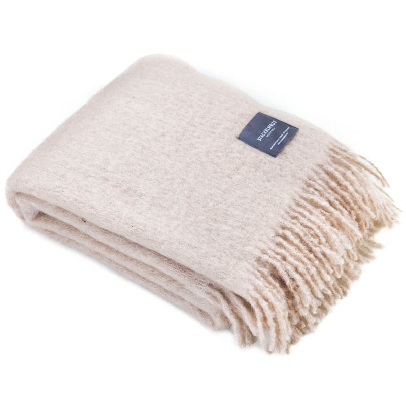 Mohair Pläd 130x170 cm, Sand
