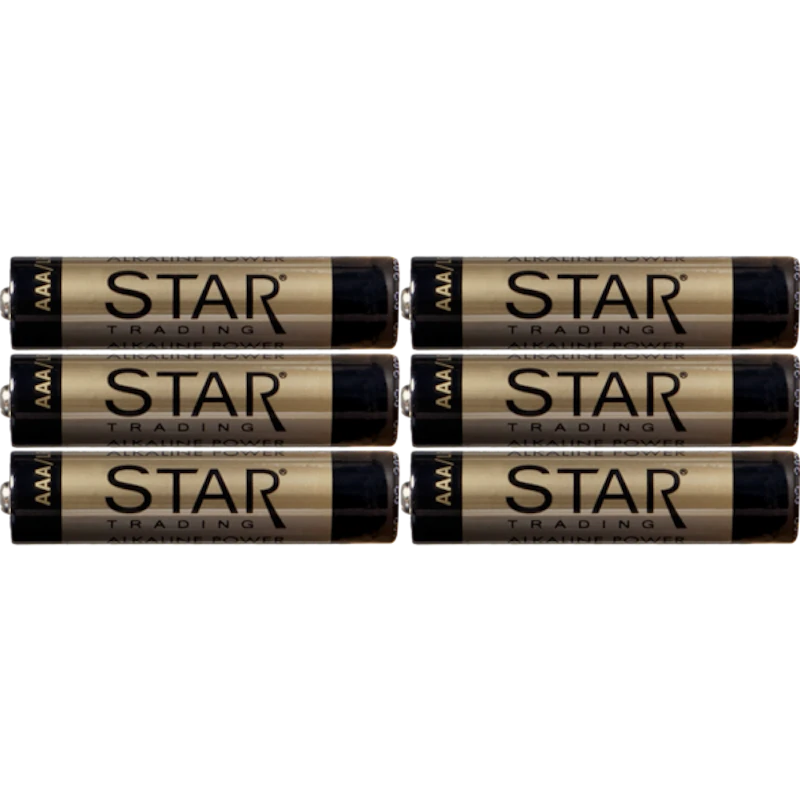 AAA Alkaline Power Batterier, 6-pack