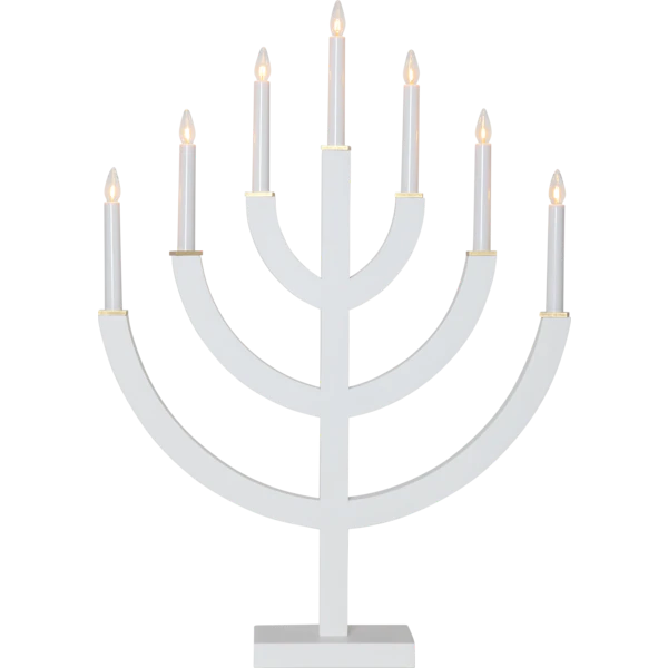 Star Trading Anno 7 Ljusstake - Adventsljusstakar Tr&auml; Vit