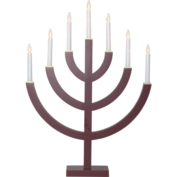 Star Trading Anno 7 Ljusstake - Adventsljusstakar Tr&auml; R&ouml;d