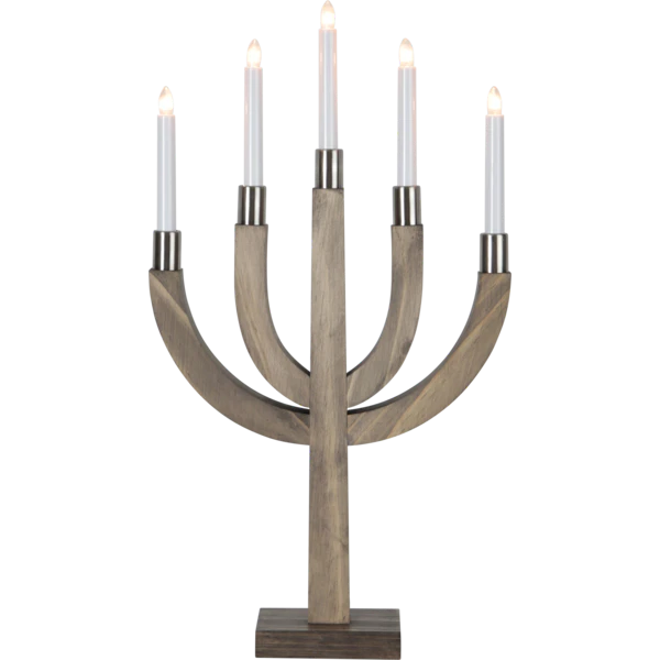 Star Trading Elias Ljusstake - Adventsljusstakar Tr&auml; Brun