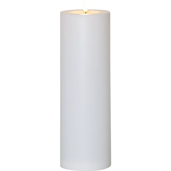 Star Trading Flamme Blockljus Led Utomhus 32,5 Cm - LED-ljus Plast Vit