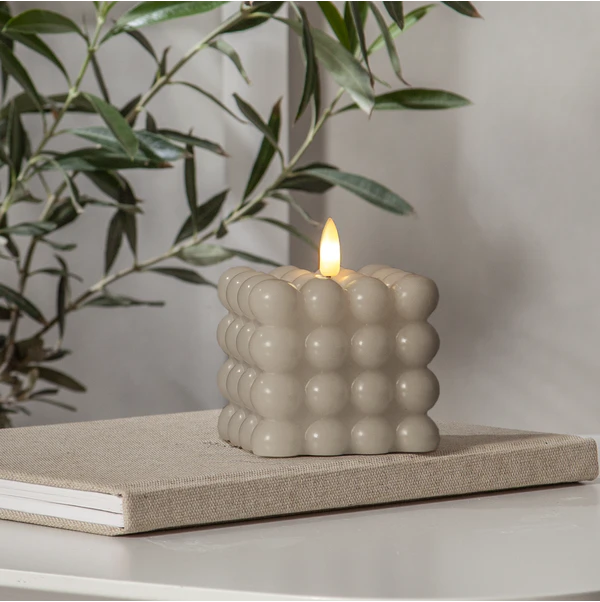 Star Trading Flamme Dot Blockljus Led, beige från Star Trading, bild 2