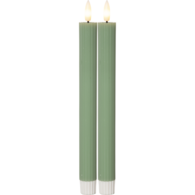 Flamme Antikljus 2-pack LED, Grön