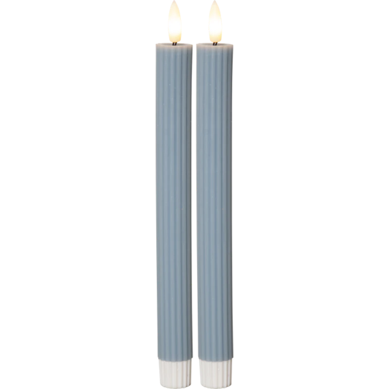 Flamme Antikljus 2-pack LED, Blå