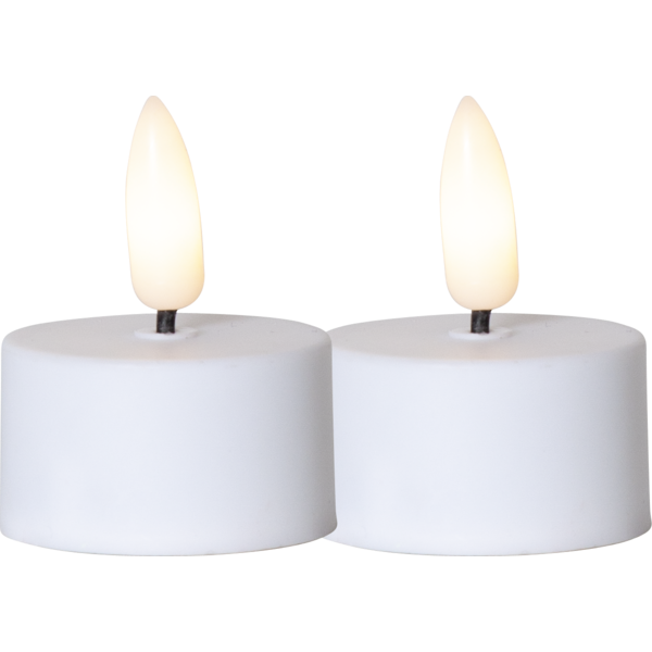 Star Trading Flamme V&auml;rmeljus Led 2-pack - LED-ljus Vit