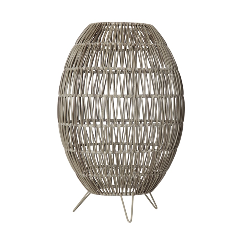 Linde Golvlampskärm 46 cm, Gråbeige