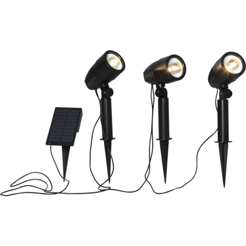 Powerspot Spotlight 3-pack, Svart
