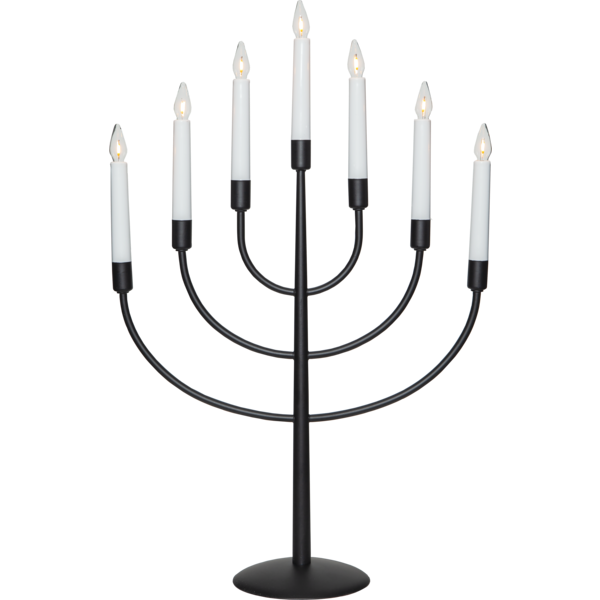 Star Trading Titus Ljusstake - Adventsljusstakar Metall Svart