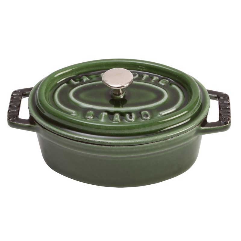 Staub Oval Gryta i 5,5 L - Grytor Gjutj&auml;rn Gr&ouml;n