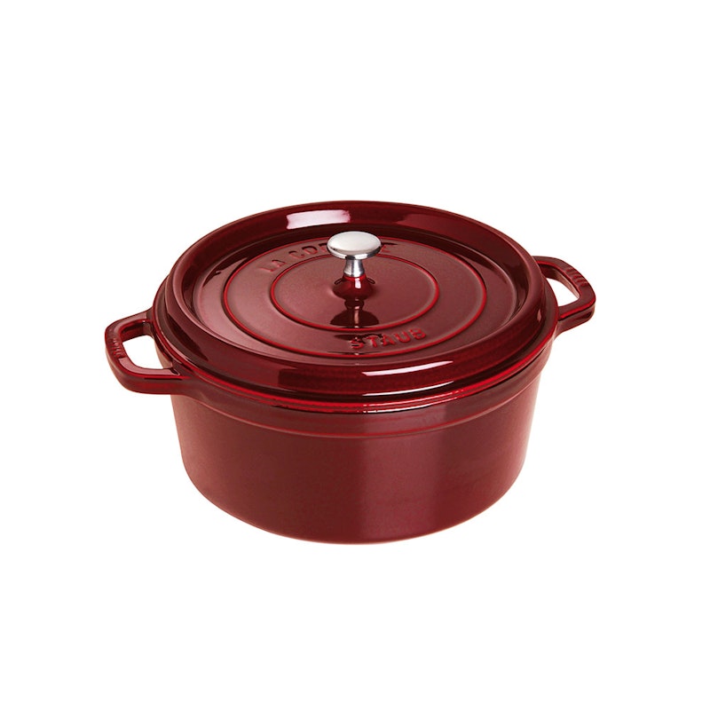 Rund Gryta i Gjutjärn 6,7 L, Grenadine