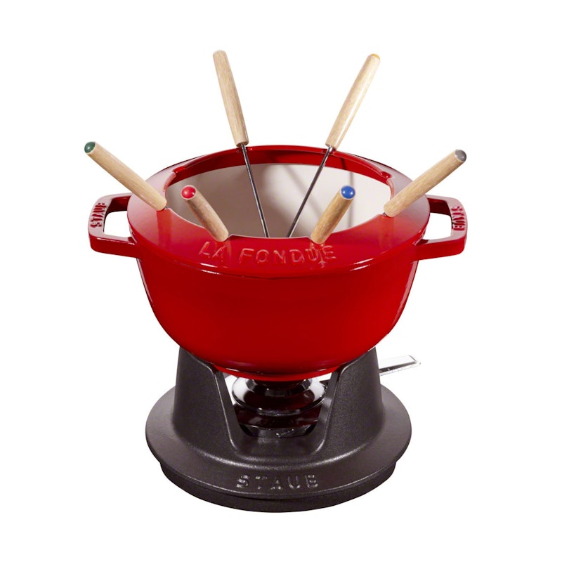 Fondueset Röd, 2,35L