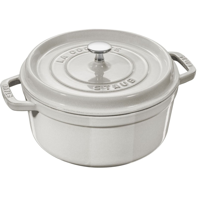 Staub Gryta Rund, 24 cm 3,8 L, Vit