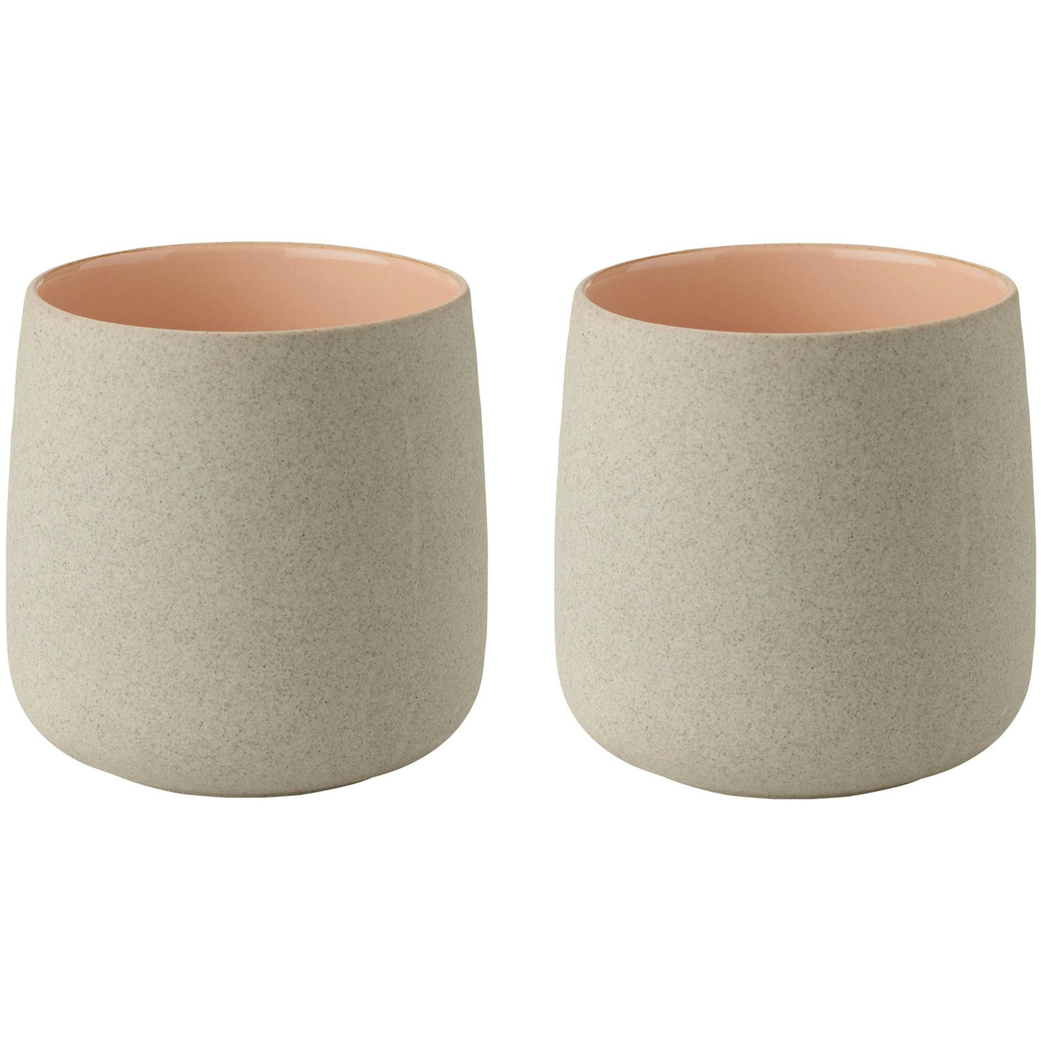 Stelton Emma Mugg 22 Cl 2-pack - Kaffekoppar Stengods Rosa