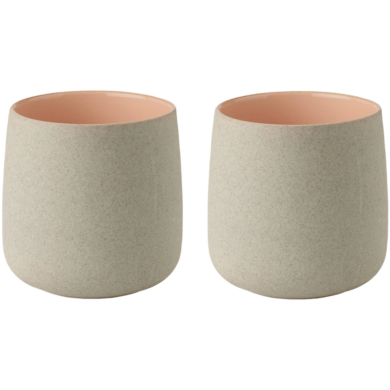 Emma Mugg 22 cl 2-pack, Rosa