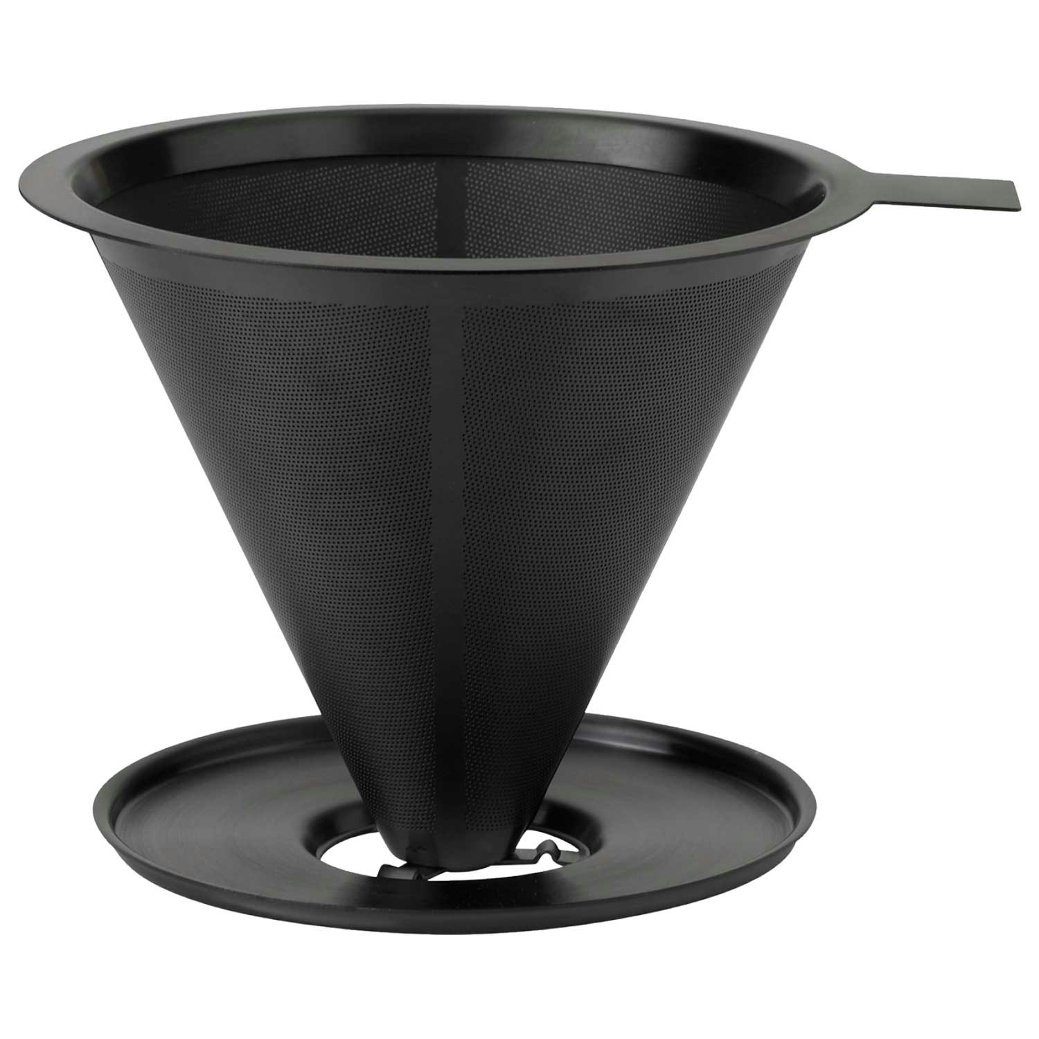 Stelton Nohr Slow Drew Dripper Kaffefilter - Kaffebryggare & Tekokare Rostfritt St&aring;l Black Metallic