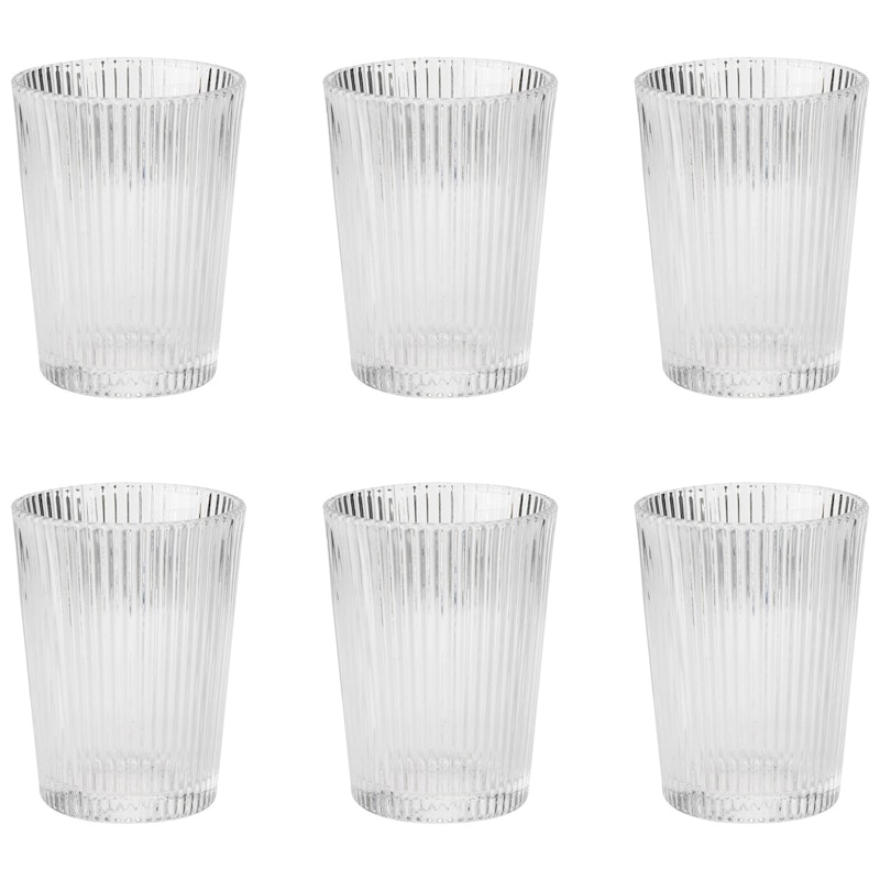 Pilastro Glas 6-pack, Klar