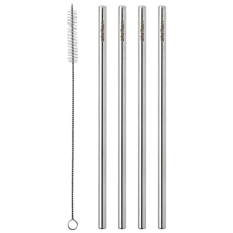 Sugrör Rostfritt Stål 4-pack