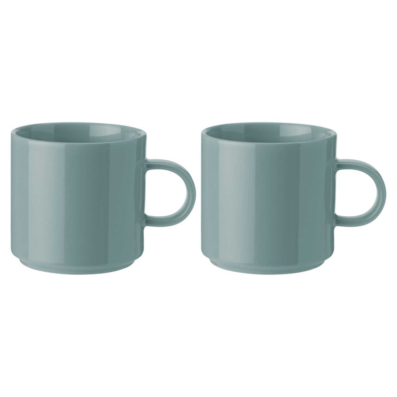 Stelton Muggar 2-pack, Dusty Green