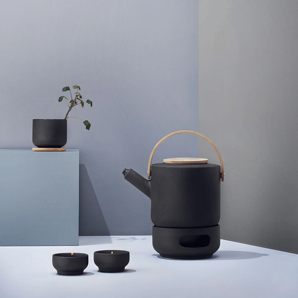 Stelton Theo Mugg Med Underlägg, svart från Stelton, bild 3