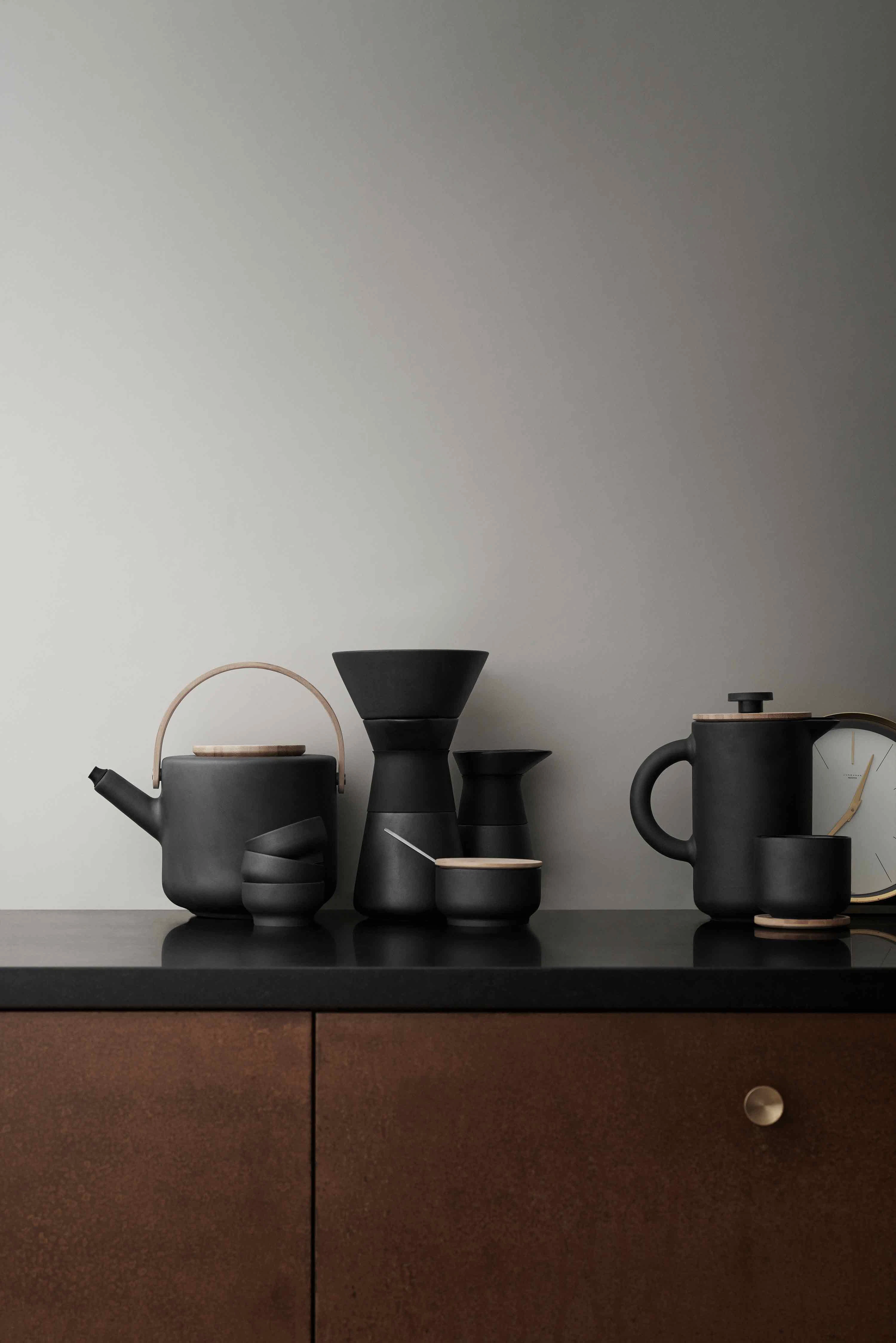 Stelton Theo Mugg Med Underlägg, svart från Stelton, bild 2