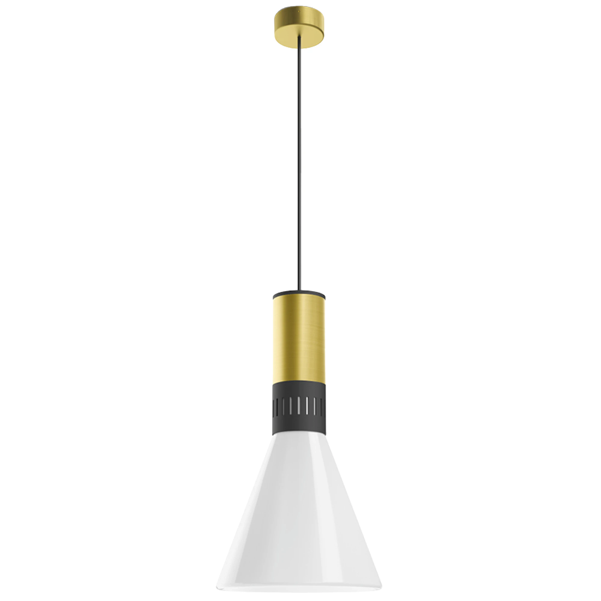 Stilnovo Cono Pendel Ø21 - Pendellampor Järn Satin Gold