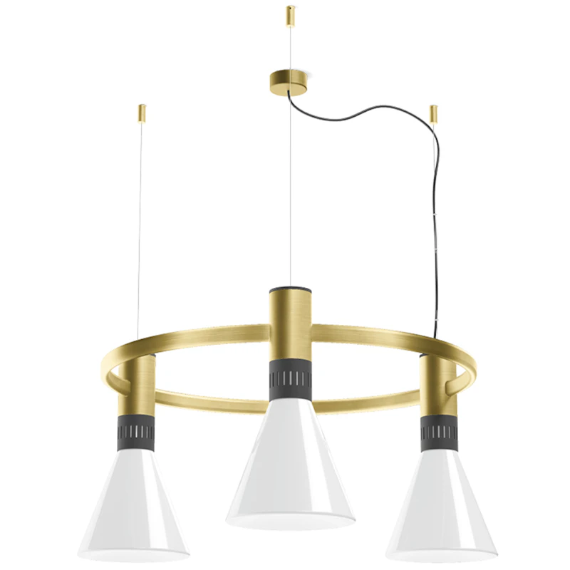 Cono Pendel Ø78, Satin Gold