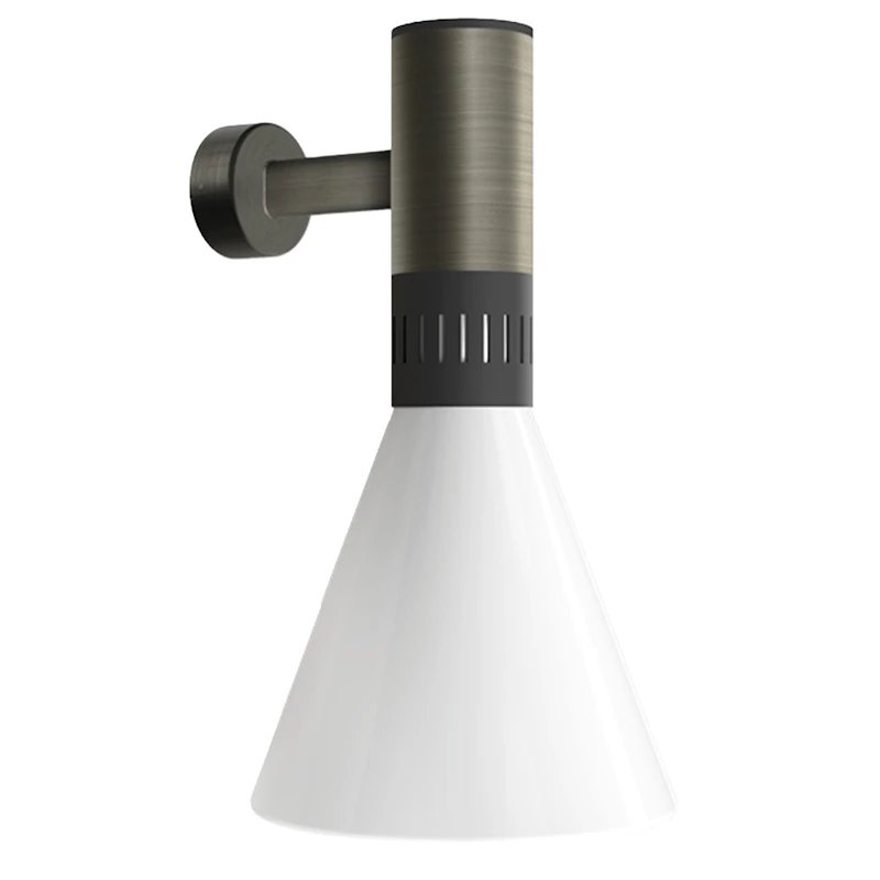 Cono Vägglampa Ø25, Satin Black Nickel