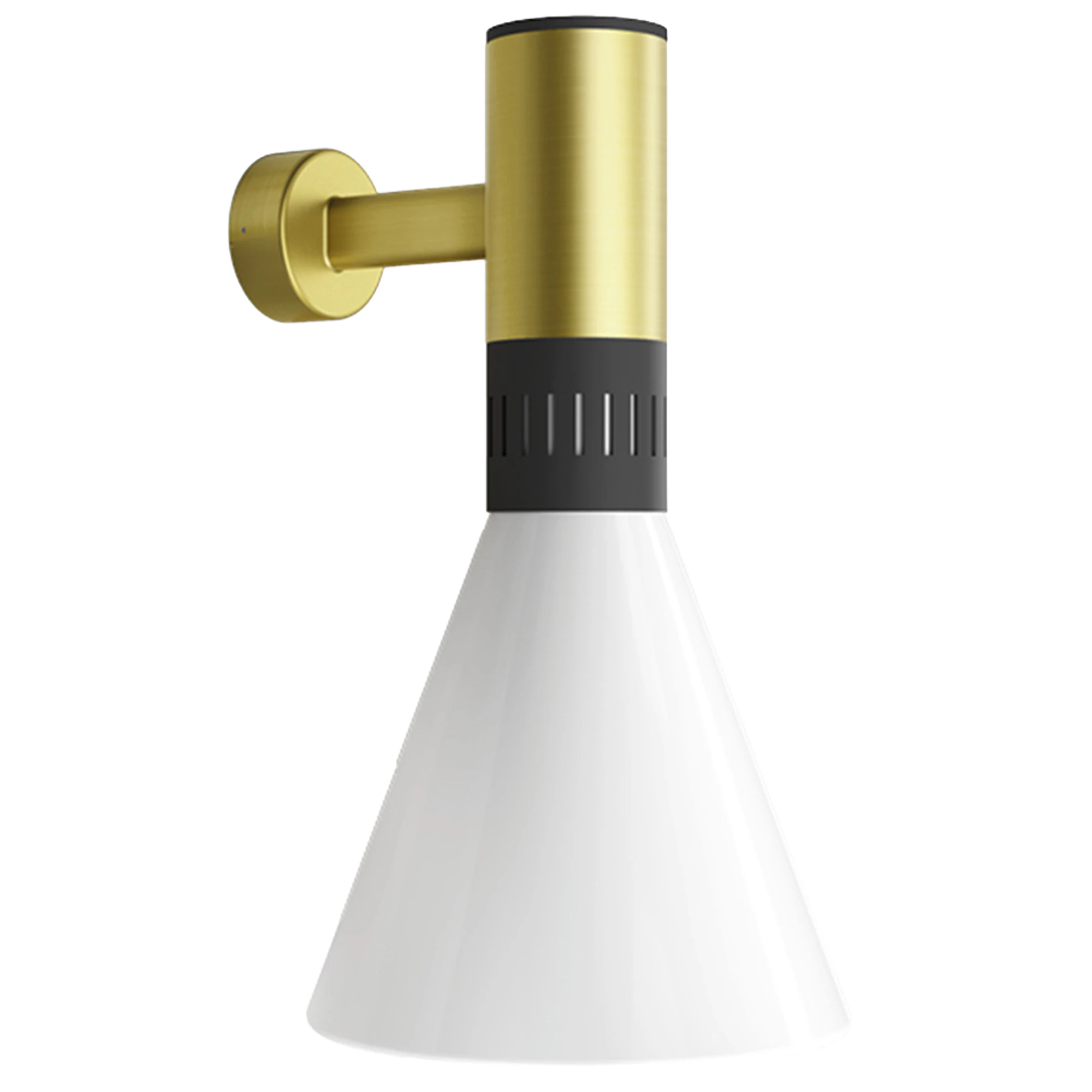 Stilnovo Cono V&auml;gglampa &Oslash;25 - V&auml;gglampor J&auml;rn Satin Gold