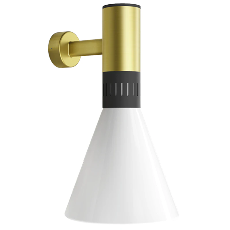 Cono Vägglampa Ø25, Satin Gold