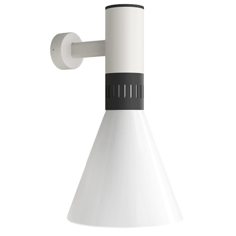 Cono Vägglampa Ø25, Vit