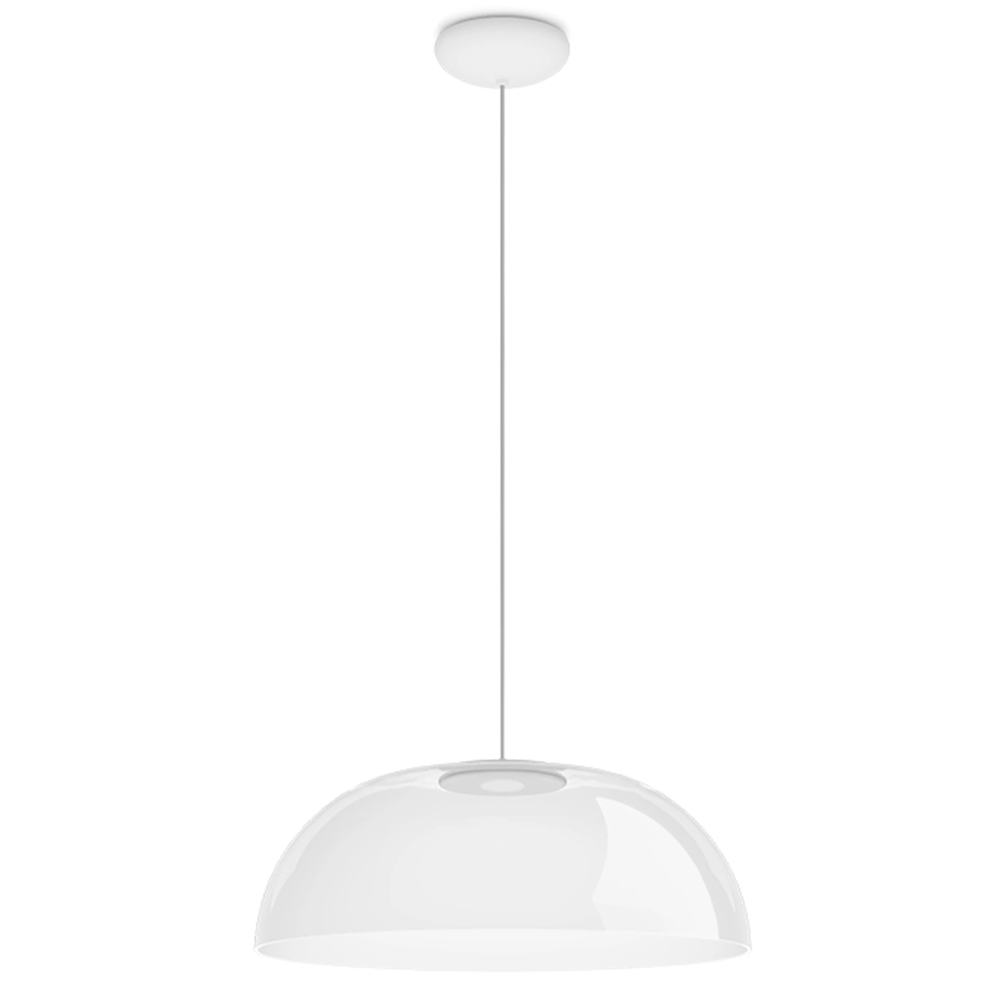 Stilnovo Demi Pendel Ø48 - Pendellampor Aluminium Vit