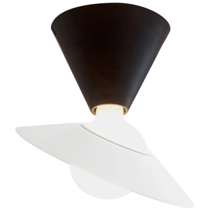 Stilnovo Fante V&auml;gg-/taklampa - Plafonder Aluminium Svart