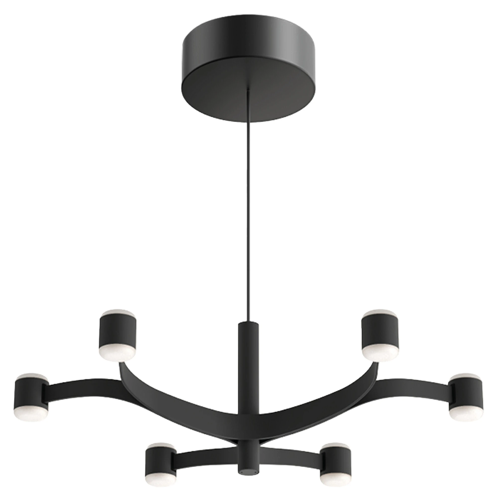 Stilnovo Fronda Phase-cut Pendel Ø48 - Pendellampor Aluminium Svart