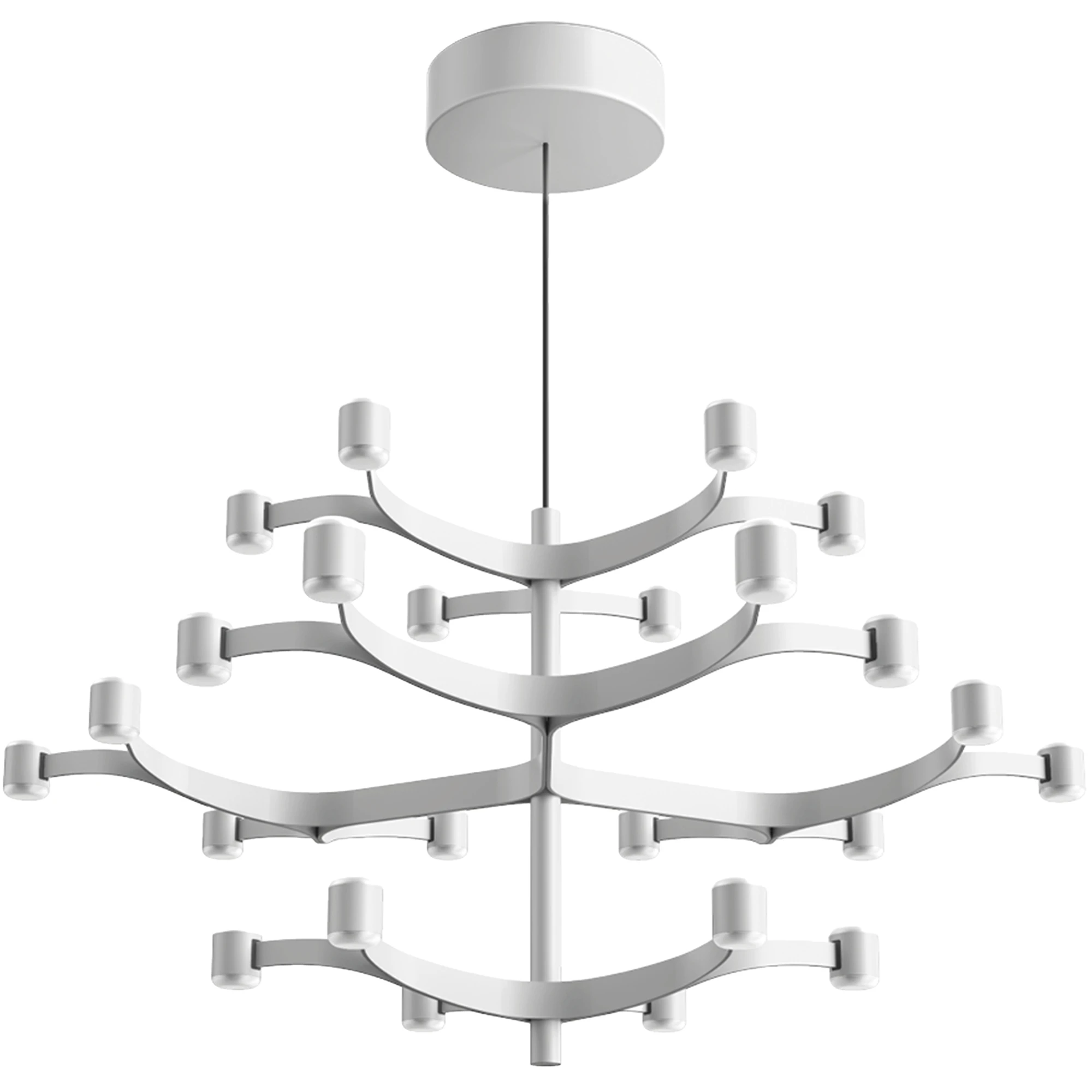 Stilnovo Fronda Phase-cut Pendel Ø83 - Pendellampor Aluminium Vit